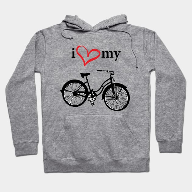 I heart my bike Hoodie by blessedpixel